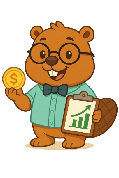 FinZ Mascot - Urso simpático com gráfico de crescimento